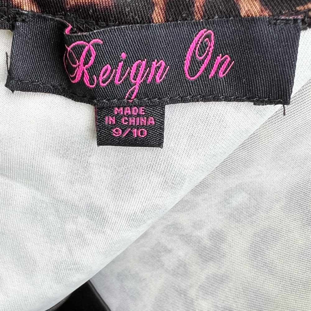 REIGN ON LEOPARD PEPLUM MIDI DRESS - Picture 2 of 7
